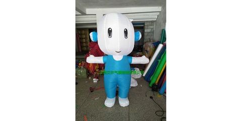 充气卡通气模,行走卡通oppo手机充气人偶