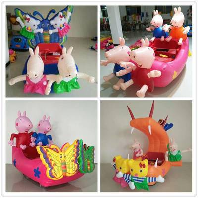 充气电瓶车 气模车 彩灯气模玩具车 儿童广场游乐车价格