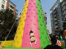 杭州充气攀岩 儿童手摇船出租助阵商业活动