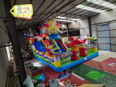 新疆户外儿童充气蹦蹦床充气大滑梯大型气模玩具